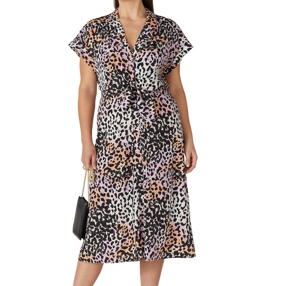 Veronica Beard Amani Animal Print Dress
